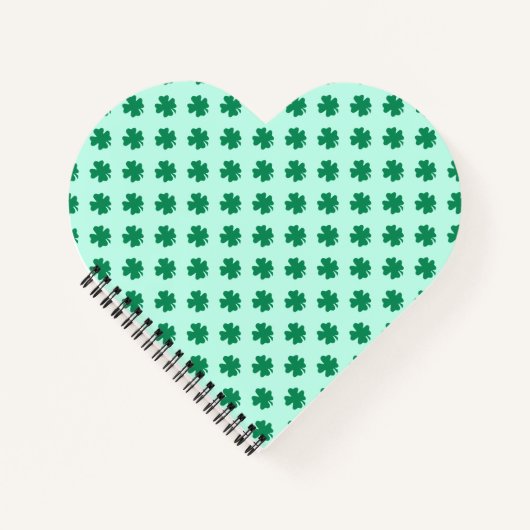Carnet Motif de feuilles de trèfle de la Saint-Patrick-54 (Devant)