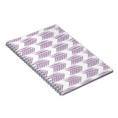 Carnet Motif de flèche Tribal Violet (Côté Droit)