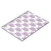 Carnet Motif de flèche Tribal Violet (Côté gauche)