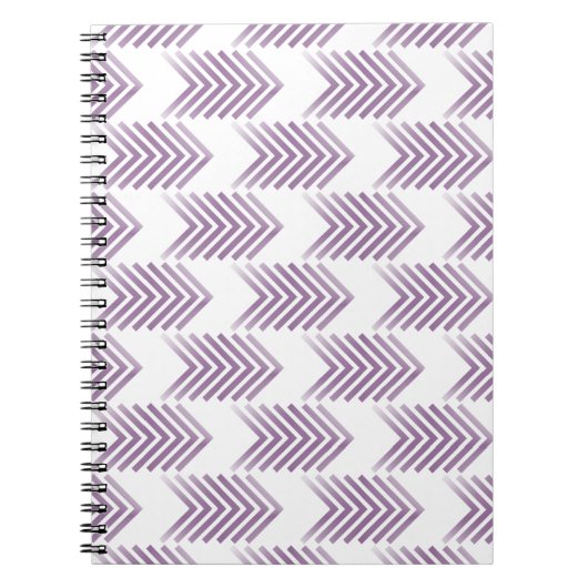 Carnet Motif de flèche Tribal Violet (Devant)