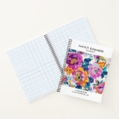 Carnet Motif de fleur coloré (Intérieur)