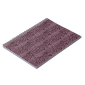 Carnet Motif de fleur violet foncé avec des étoiles (Côté gauche)
