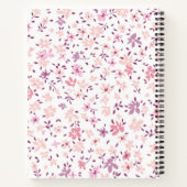 Carnet Motif de fleurs (Dos)