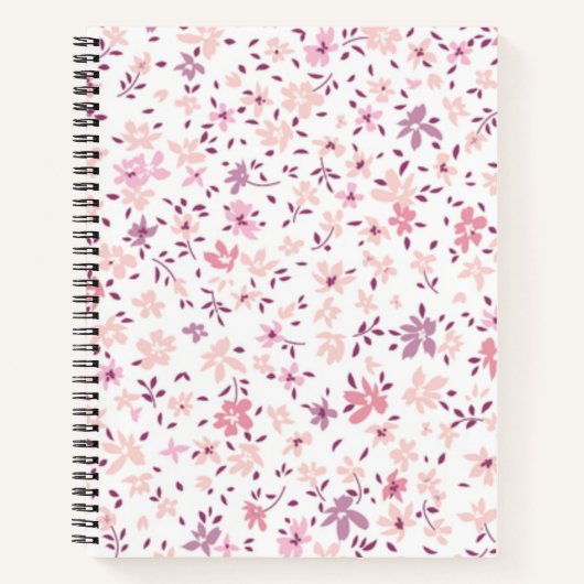 Carnet Motif de fleurs (Devant)