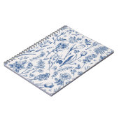 Carnet Motif de fleurs (Côté gauche)