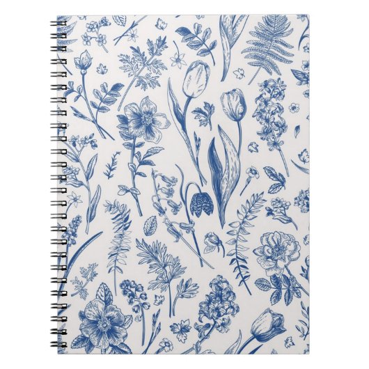 Carnet Motif de fleurs (Devant)