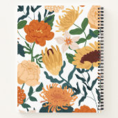 Carnet Motif de fleurs (Dos)