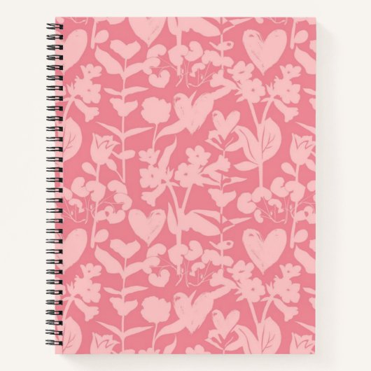 Carnet Motif de fleurs (Devant)