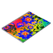 Carnet Motif de fleurs (Côté gauche)