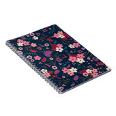 Carnet Motif de fleurs (Côté Droit)