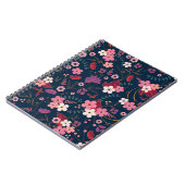 Carnet Motif de fleurs (Côté gauche)