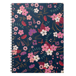 Carnet Motif de fleurs