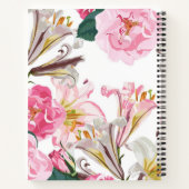 Carnet Motif de fleurs (Dos)