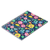 Carnet Motif de fleurs (Côté gauche)