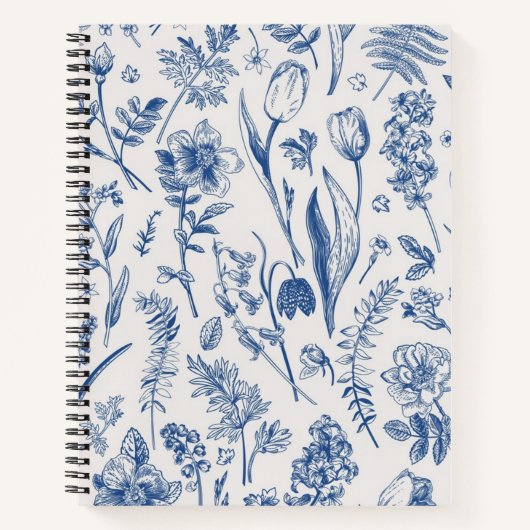 Carnet Motif de fleurs (Devant)