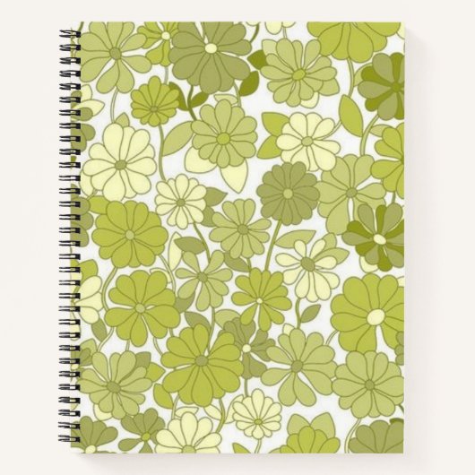 Carnet Motif de fleurs (Devant)