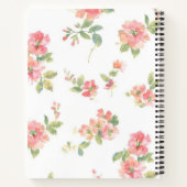 Carnet Motif de fleurs (Dos)