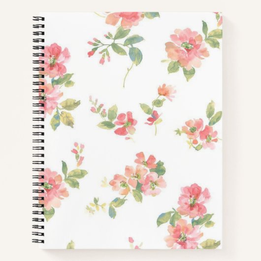 Carnet Motif de fleurs (Devant)