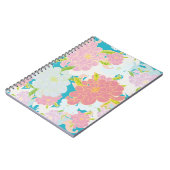 Carnet Motif de fleurs (Côté gauche)