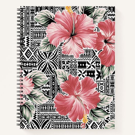 Carnet Motif de fleurs (Devant)