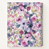 Carnet Motif de fleurs (Dos)