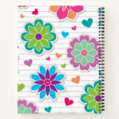 Carnet Motif de fleurs (Dos)