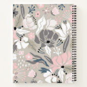 Carnet Motif de fleurs (Dos)