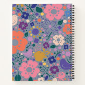 Carnet Motif de fleurs (Dos)