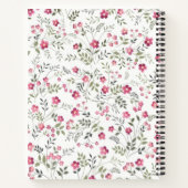 Carnet Motif de fleurs (Dos)