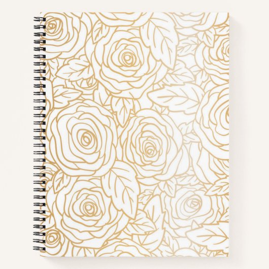 Carnet Motif de fleurs (Devant)