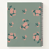 Carnet Motif de fleurs (Dos)