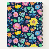 Carnet Motif de fleurs (Dos)