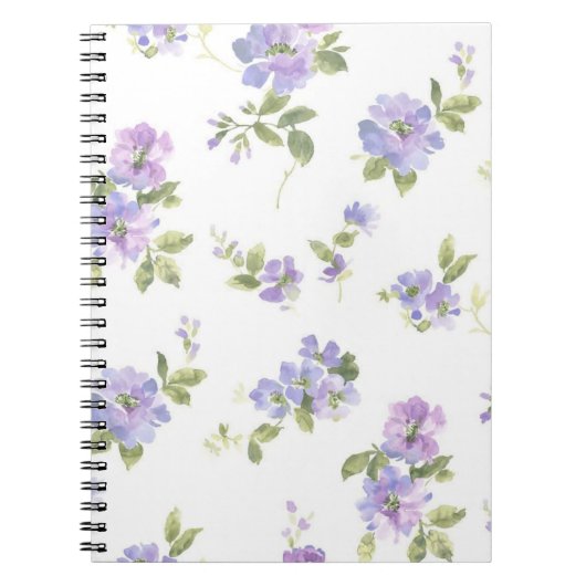 Carnet Motif de fleurs (Devant)