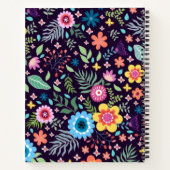 Carnet Motif de fleurs (Dos)