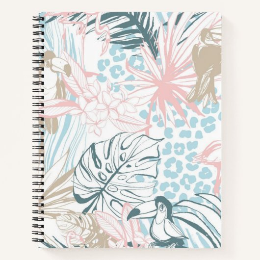 Carnet Motif de fleurs (Devant)