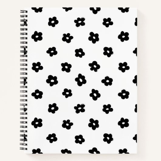 Carnet Motif de fleurs (Devant)