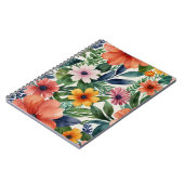Carnet Motif de fleurs (Côté gauche)
