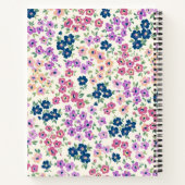 Carnet Motif de fleurs (Dos)