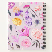 Carnet Motif de fleurs (Dos)