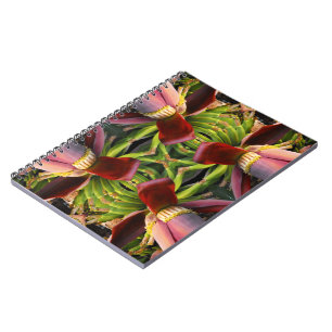 Carnet Motif de fleurs bananes