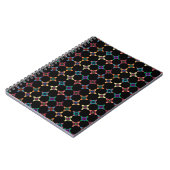 Carnet Motif de fleurs colorées (Côté gauche)