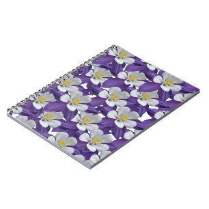 Carnet Motif de fleurs Columbine