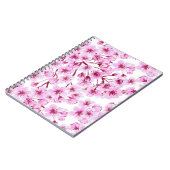 Carnet Motif de fleurs de cerisiers (Côté gauche)