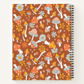 Carnet Motif de fleurs de champignons Vintages rétro (Dos)