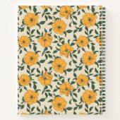 Carnet Motif de fleurs de crapaud orange (Dos)