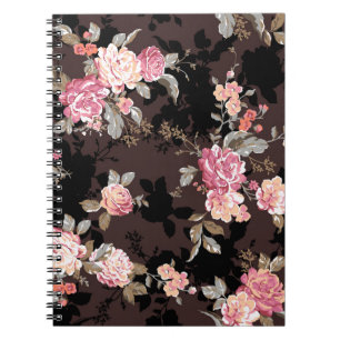 Carnet motif de fleurs dessin textile motif d'illustratio