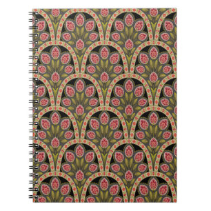 Carnet motif de fleurs géométrique géométrique abstrait,