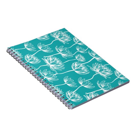 Carnet Motif de fleurs Lotus (Côté Droit)