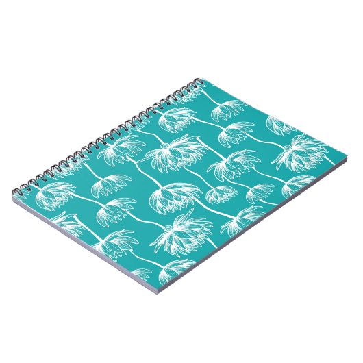 Carnet Motif de fleurs Lotus (Côté gauche)