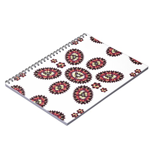Carnet Motif de fleurs Mandala (Côté gauche)